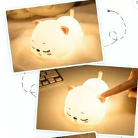 Silicon Snoring Cat Night Light Night Lamp