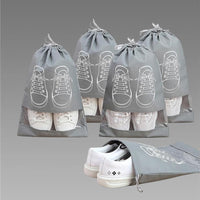 Shoe Bag - Transparent Window Portable Travel Dust-Proof Shoe Bags