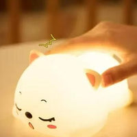 Silicon Snoring Cat Night Light Night Lamp
